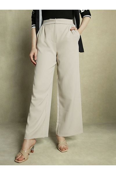 Dennis Lingo By Styli Mid Rise Straight Fit Trousers