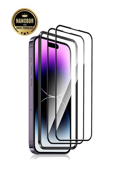 aheaks Apple iPhone 15 Full Covering Screen Protector Unbreakable Glass - - E...