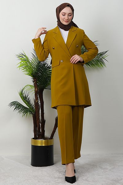Giza Giyim Blazer Jacket Set Mustard