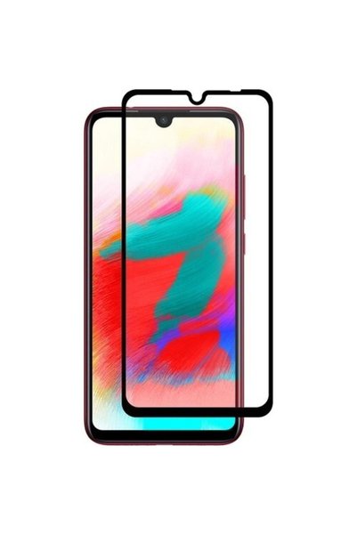 aheaks واقي شاشة زجاجي كامل غير قابل للكسر لهاتف Xiaomi Redmi Note 7 - أسود