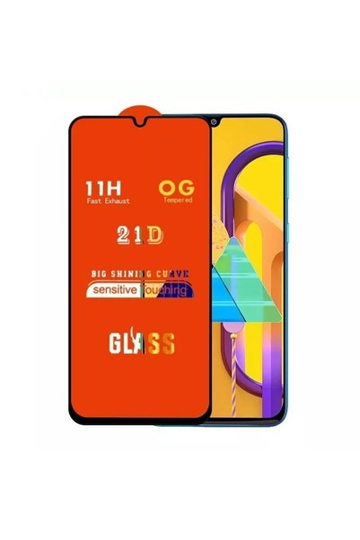 aheaks Samsung Galaxy A30s M30s Full Cover Glass Screen Protector - Extra Thin