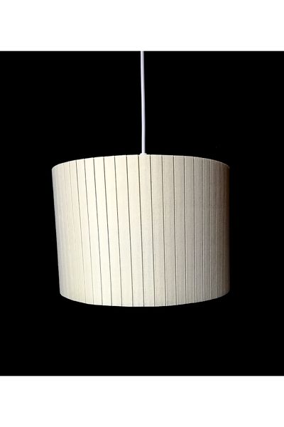 TEKAY AYDINLATMA Cream Fabric Pleated Chandelier