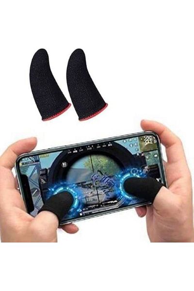 AWEI Mobile Gaming Finger Gloves Super Pubg Carbon Fiber Fabric 1 Pair 2 Pcs Pieces Finger Gloves