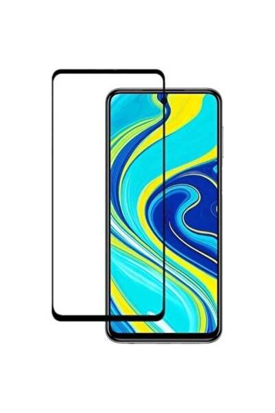 aheaks Xiaomi Redmi Note 9 Pro Kırılmaz Cam Tam Kaplayan Ekran Koruyucu - Siy...