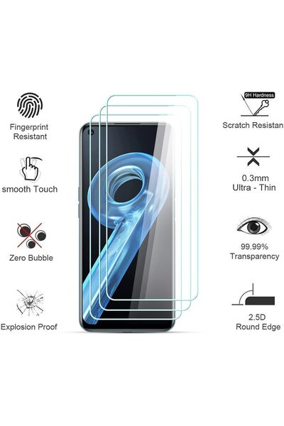 aheaks واقي شاشة نانو من Realme 9i زجاج غير قابل للكسر