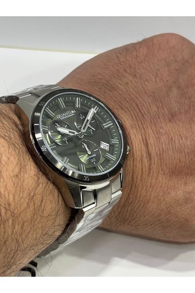 Quantum Green Dial Saphire Povertech Special Series 100% Steel Chorograph I 100 m 45 mm