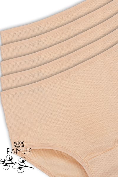 Humaone 100% βαμβακερό 5 τεμάχιο ψηλόμεσο γυναικείο εσώρουχο Bt2-bd4
