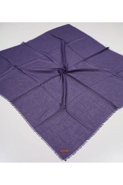 Bonjela Eșarfă din bumbac jacquard de culoare uni - Model-07 - Culoare-23