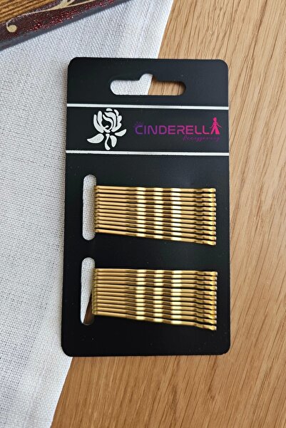 Cinderella Agrafă de păr cu vârf moale, culoare calmă, 24 inchi, galben auriu...