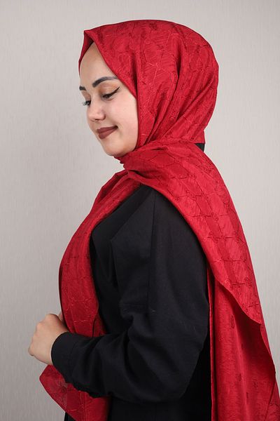 PİRAMİT Pyramid Monogram Flush Shawl - Pattern-02 - Color-09