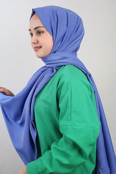 QUM İPEK Qum Silk Μονόχρωμο Σάλι Viscon Coton - Μοτίβο-01 - Χρώμα-11