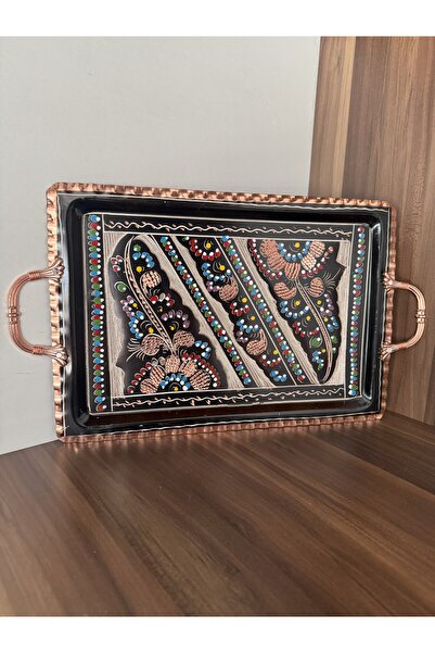 Home Bakır Tepsi Erzincan El İşlemesi Dikdörtgen 40x23