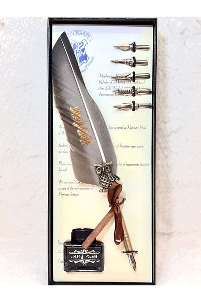 NEMOPHİLA Harry Potter Themed Ink Dip Pen Set Collectible Calligraphy Pen Gift Boxed