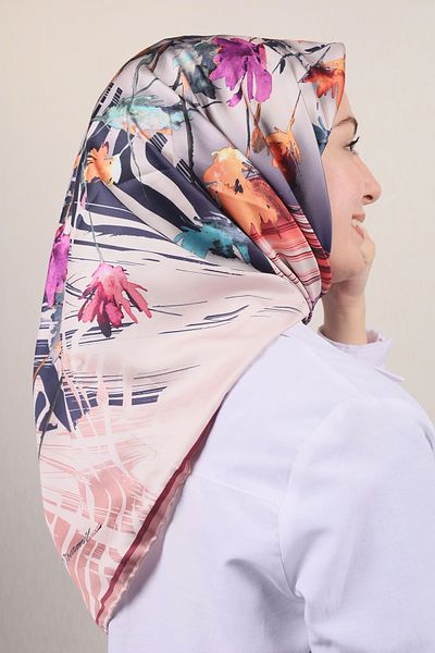 PİRAMİT Pyramid Luxer Patterned Rayon Scarf - Pattern-02 - Color-12