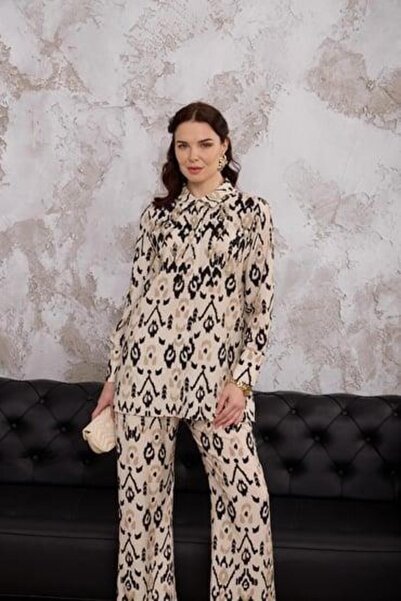 Moodbasic Marwa by Ethnic Patterned Embroidered Cupra Set