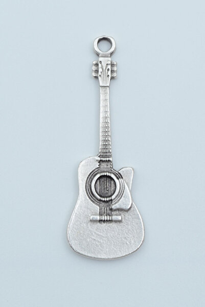 Bu Farklı Gitar Gümüş Kaplama Kolye Ucu