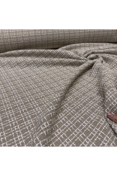 Yaren Ülker Tüvit Şanel Kumaş Çift En Simli Kışlık & Mevsimlik %100 Pamuk Dok...