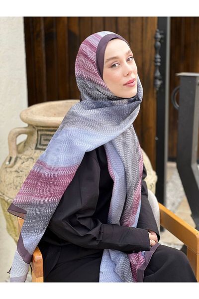 Modakaşmir Σάλι Lina με μοτίβο Hira