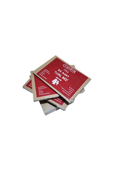 Bordosanat 100 Pieces Canvas Cloth Smooth Cut A4 (21X30Cm) 300Gr Primed for Acrylic Paint Oil
