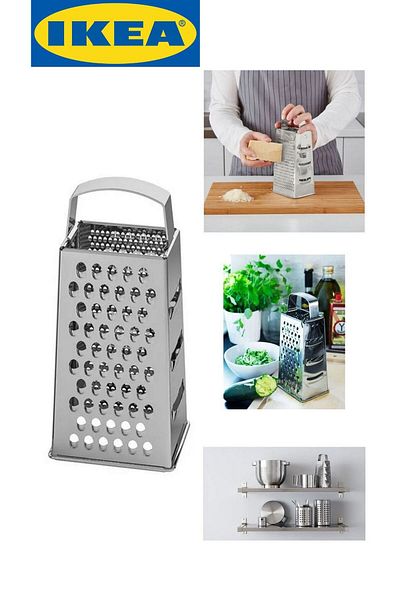IKEA Idealisk Grater, Stainless Steel, 12X10 cm
