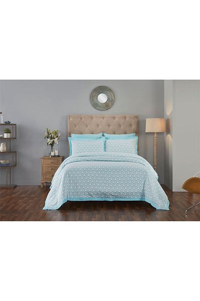 Donetella Printed Bedding Comforter Set, 7 Pcs King Size Fits 240x260 Cms With 350 GSM Detachable Filler