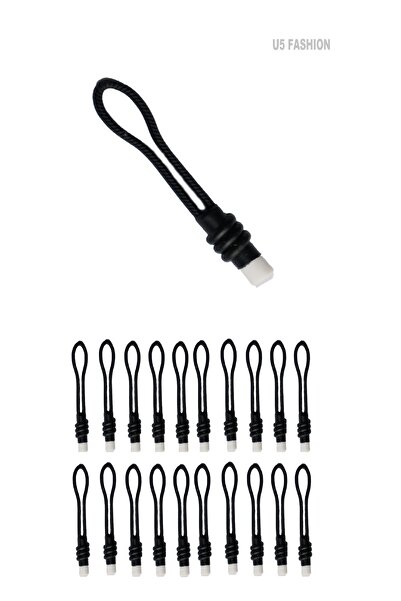 U5 FASHION 20 Adet Fermuar Elcik Fermuar Çekme İpi Fermuar Ucu