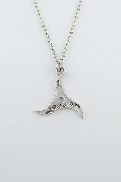 Bu Farklı Anime Naruto - Ninja Yıldızı Erkek Kadın Kolye Antik Gümüş Kaplama ...