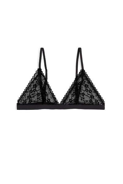 Simi Underwear Γυναικείο Bralet Tiara Μαύρη Δαντέλα