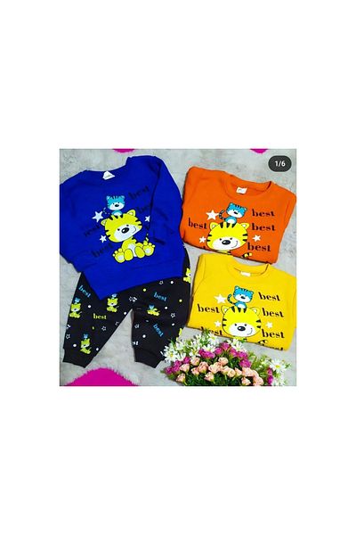 MELEKBEBE 6/24 Months Thick Baby Set (Blue)