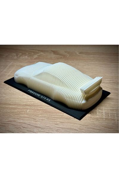 MAHLA نموذج بورشه GT3 RS قابل للطي - تمثال - نموذج - 18 سم