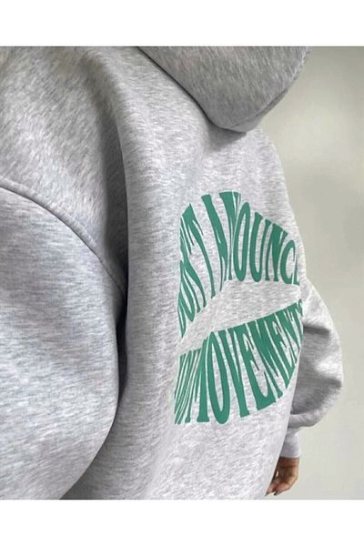 BLYDE LAYY Women's 3 Thread Dont Hoodie Sweatshirt Grimace