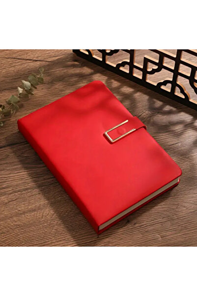 Choice دفتر ملاحظات ريترو أحمر مقاس A5 200 صفحة مع غلاف جلدي ناعم وأجندة 200/...