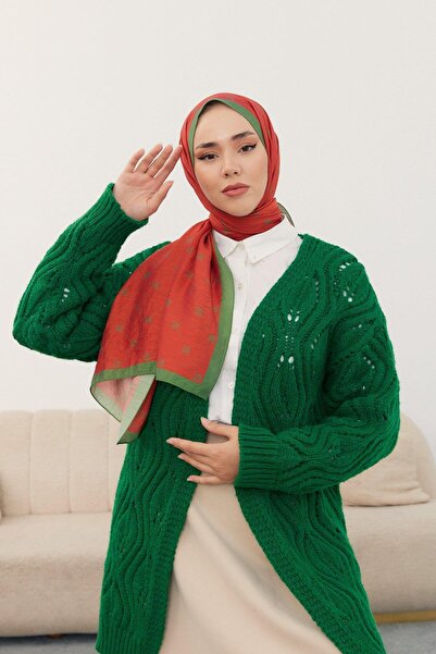 Silk Home Olinda Shawl - 49003 - Orange Green