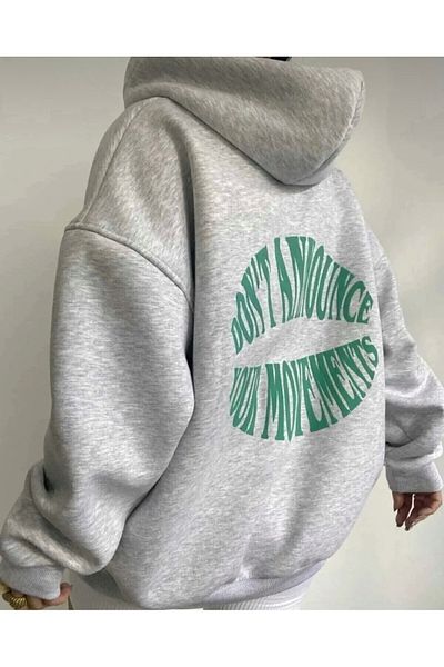 BLYDE LAYY Women's 3 Thread Dont Hoodie Sweatshirt Grimace