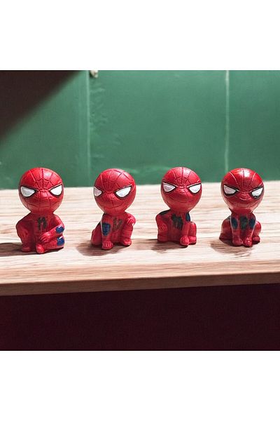 OKTAY SESAL 4Pcs Spiderman Trinket Decorative Trinket Christmas Ornaments Christmas Gifts Window Display Decor