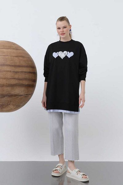 Puane Women's Tunik with Hemline Detail 10637