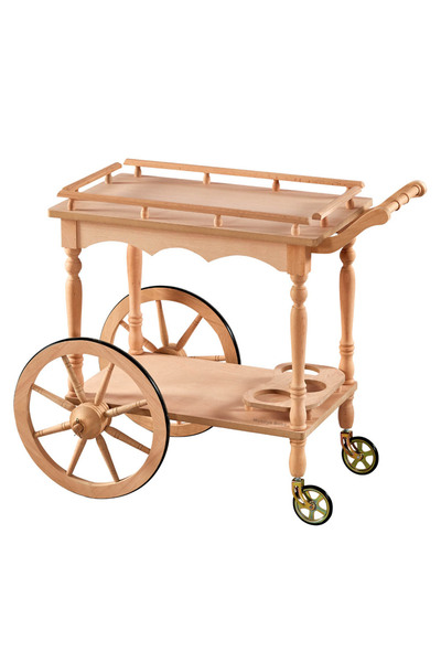 Mobilya Baba Gülşehir Servis Arabası Cilasız Ham Ahşap