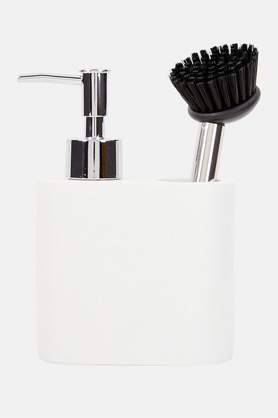 Muy Mucho 3 Pieces Bathroom Cleaning Set, White Combo
