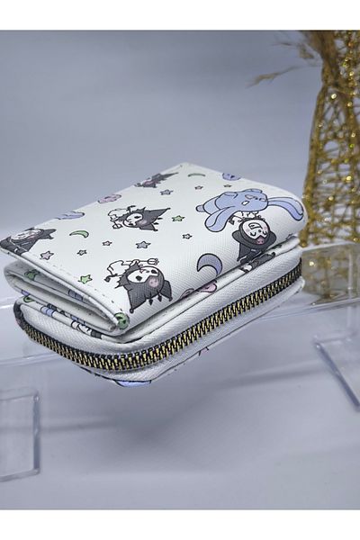 FASHION Kuromi Patterned Wallet with Card Holder and Coin Compartment