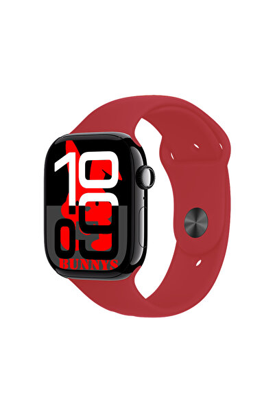 Bunnys Samsung Galaxy M20 Uyumlu Kırmızı Akıllı Saat Watch10 2025 Hediyeli AM...