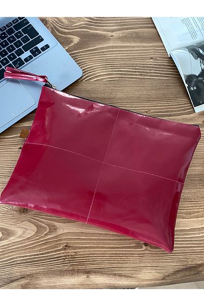 LUNAFEL حافظة كمبيوتر محمول حمراء اللون لجهاز Macbook Tablet iPad لأي بوصة