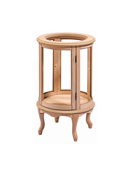 Mobilya Baba Antakya Küçük Camlı Gümüşlük Cilasız Ham Ahşap