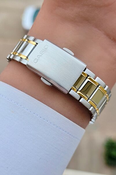 Casio Sarı Gri Renk Garantili Kadın Kol Saati