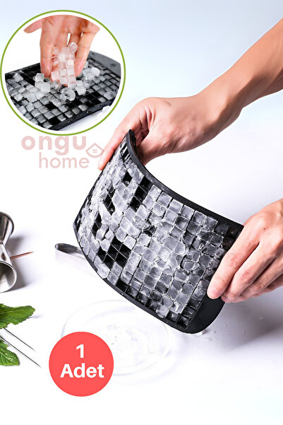 ongu home Mini Piramit Şekilli Buzluk Slikon Buzluk Kabı Mini Buz