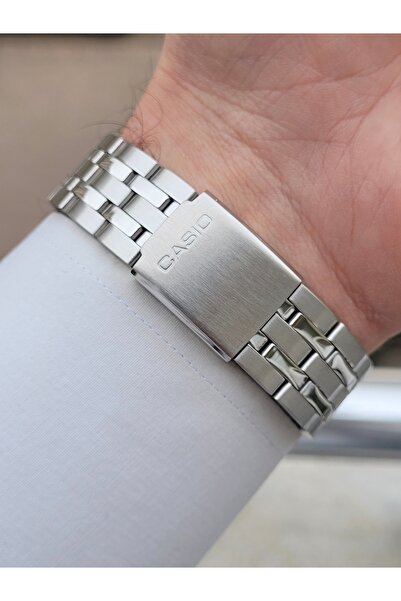 Casio Kadranı Siyah Kordonu Gri Renk Garantili Erkek Kol Saati