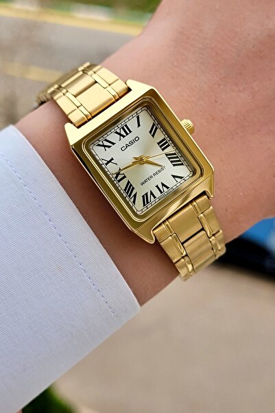 Casio Marka Çelik Kordon, Altın Sarısı Renk, Kadın Kol Saati