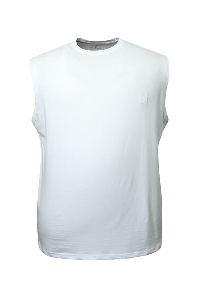 tambattal Large Size Cotton Crew Neck Zero Sleeve T-Shirt