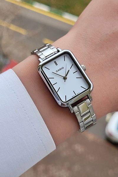 Casio Brand Silver Color Women's Wristwatch
