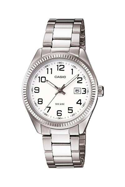 Casio Kadranı Beyaz Kordonu Gri Renk Garantili Kadın Kol Saati