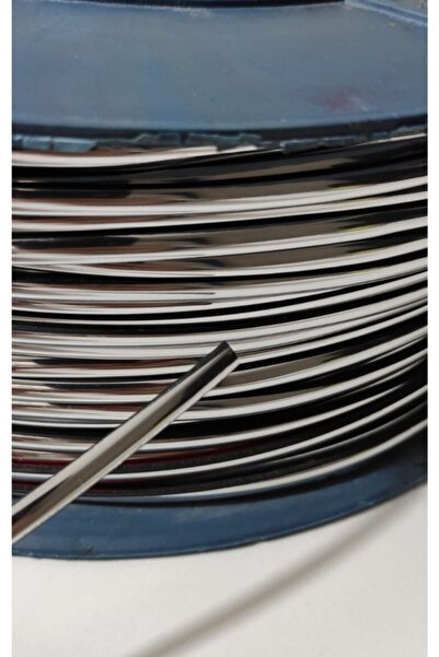 BoostZone Krom Gümüş Yapışkanlı Şerit Çıta 5 Mm 10 Metre